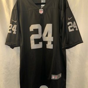 Las Vegas Raiders #24 Charles Woodson Size XXL Nike On Field Jersey Black